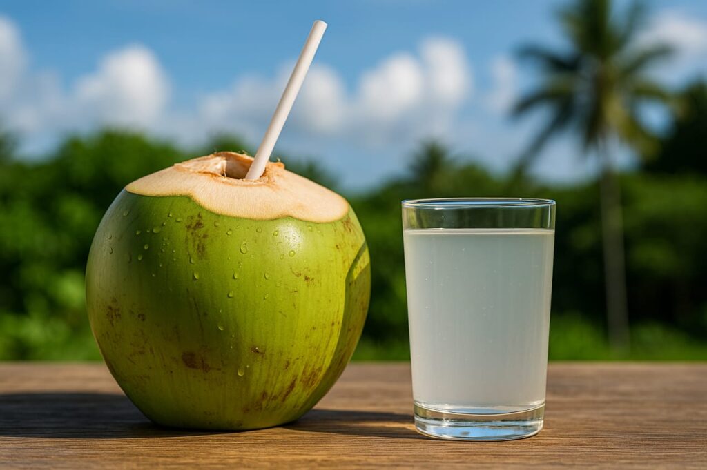 benefits of drinking coconut water.