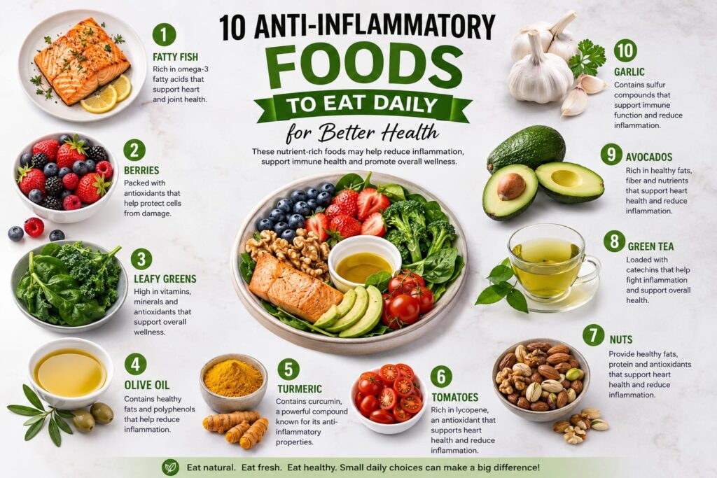 10 Anti-Inflammatory Foods to Eat Daily for Better Health anti inflammatory foods.5