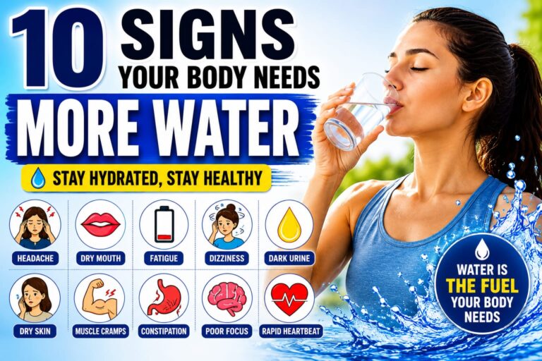 Signs Your Body Needs More Water and Common Dehydration Symptoms