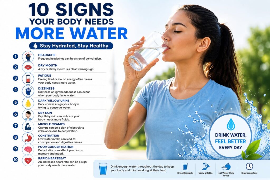 How to Recognize Signs Your Body Needs More Water signs your body needs more water.4