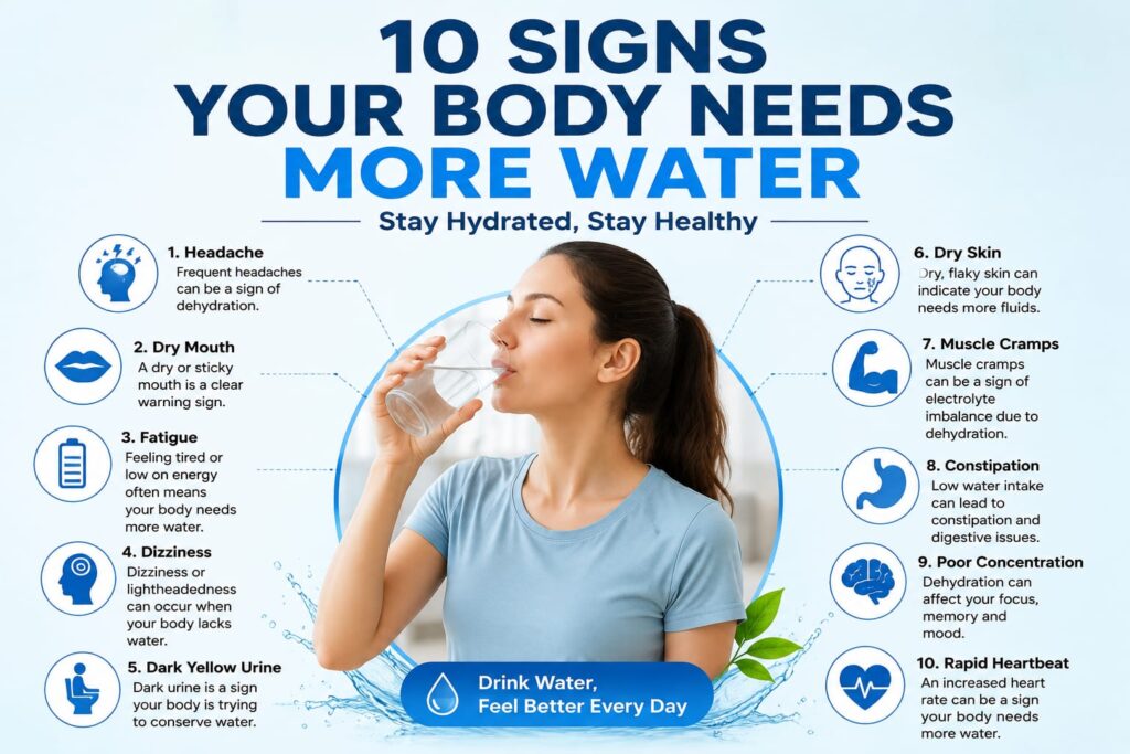 How to Recognize Signs Your Body Needs More Water signs your body needs more water.5