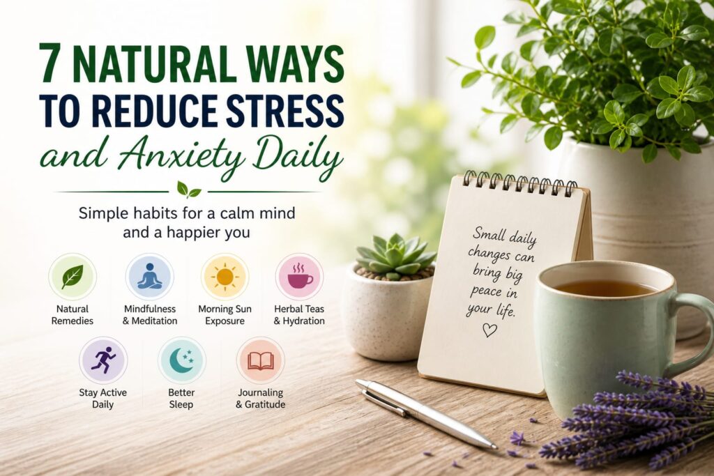  natural ways to reduce stress and anxiety
