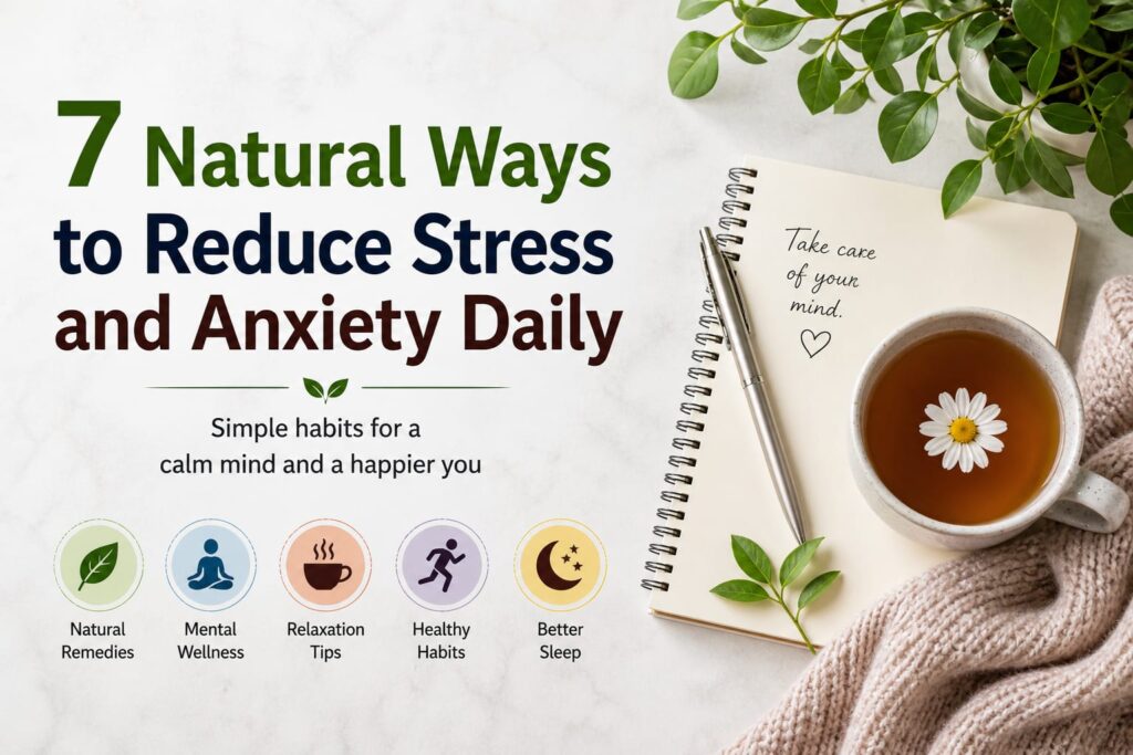  natural ways to reduce stress and anxiety