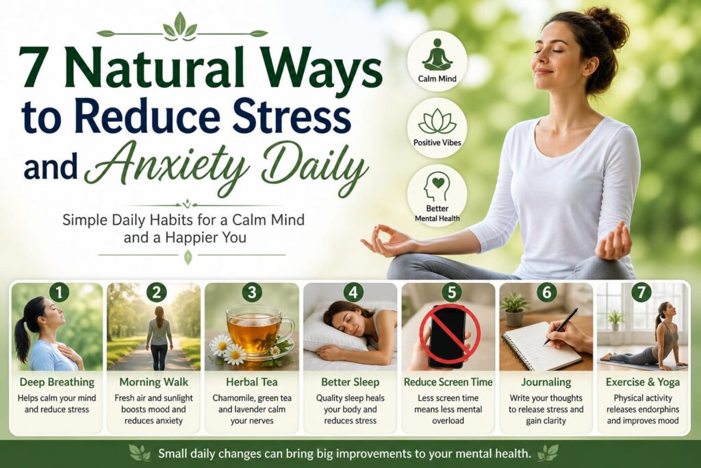  natural ways to reduce stress and anxiety