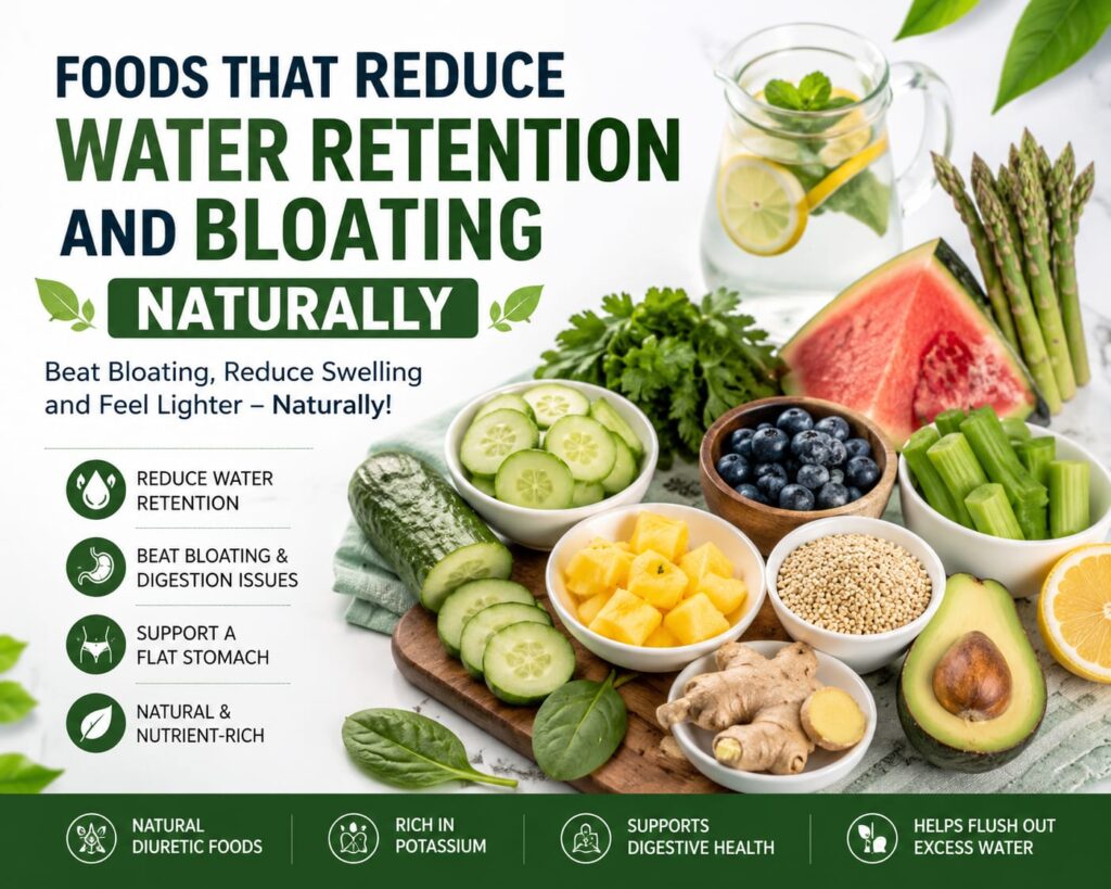 15 Best Foods That Reduce Water Retention and Bloating Fast 5