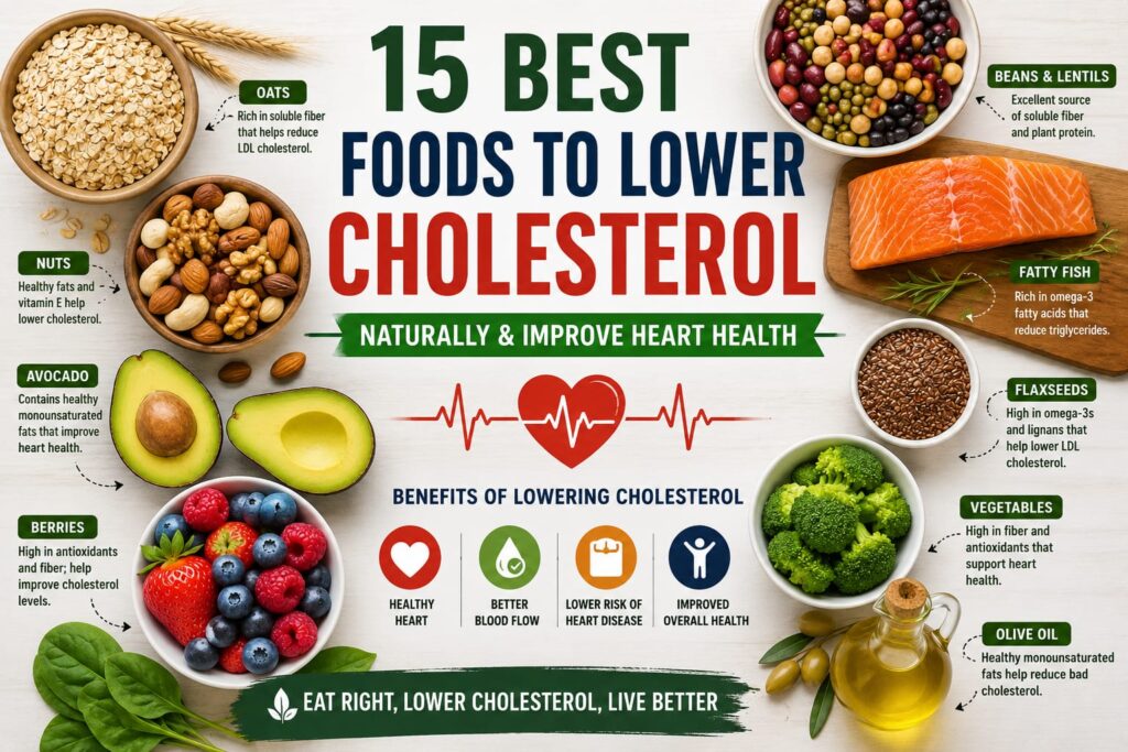 15 Best Foods to Lower Cholesterol Naturally and Improve Heart Health foods to lower cholesterol 2