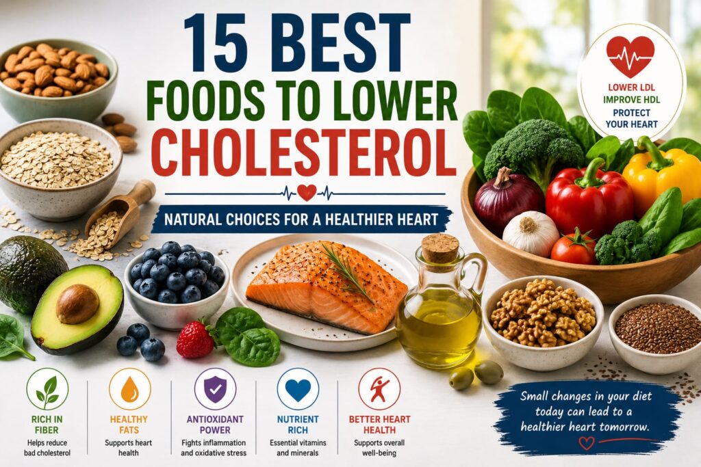 15 Best Foods to Lower Cholesterol Naturally and Improve Heart Health foods to lower cholesterol 3