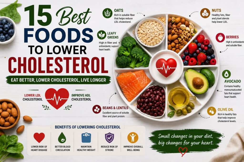 15 Best Foods to Lower Cholesterol Naturally and Improve Heart Health foods to lower cholesterol 4