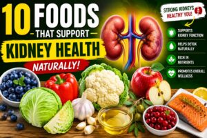 Best foods for kidney health including berries, cabbage, garlic, cauliflower, and apples