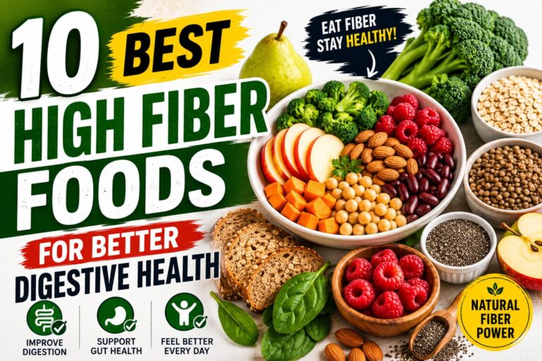 10 Best High Fiber Foods for Better Digestive Health Naturally