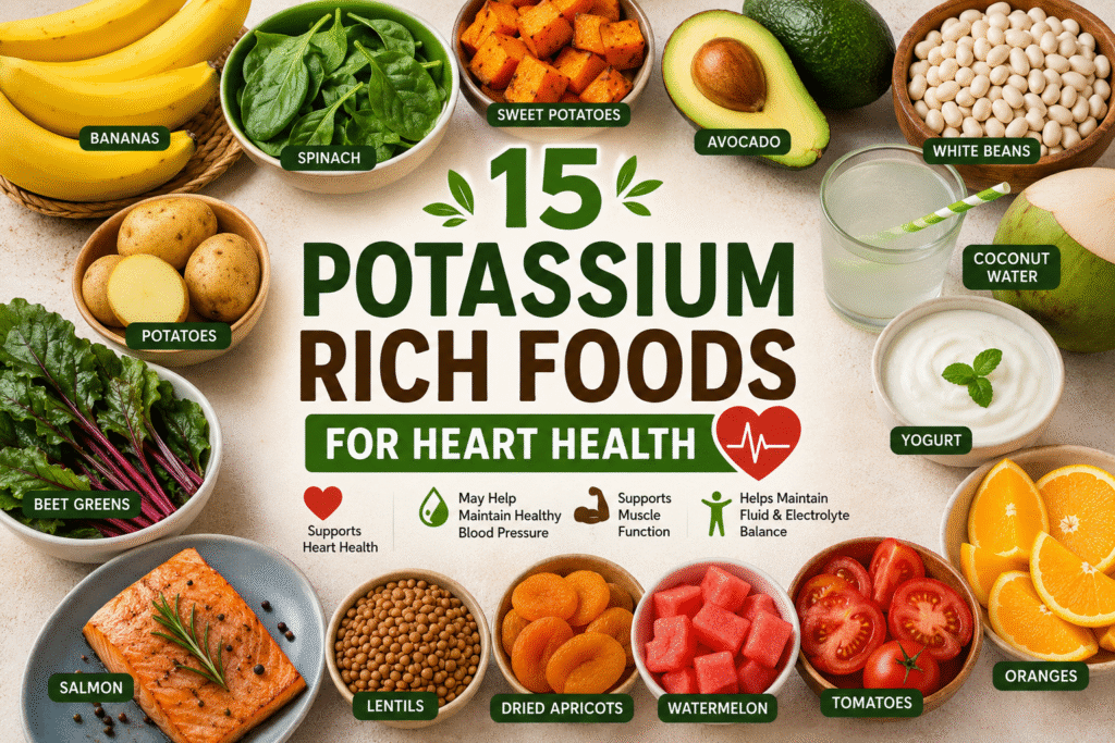 fresh potassium rich foods including1