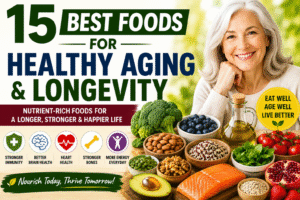 15 best foods for healthy aging and longevity