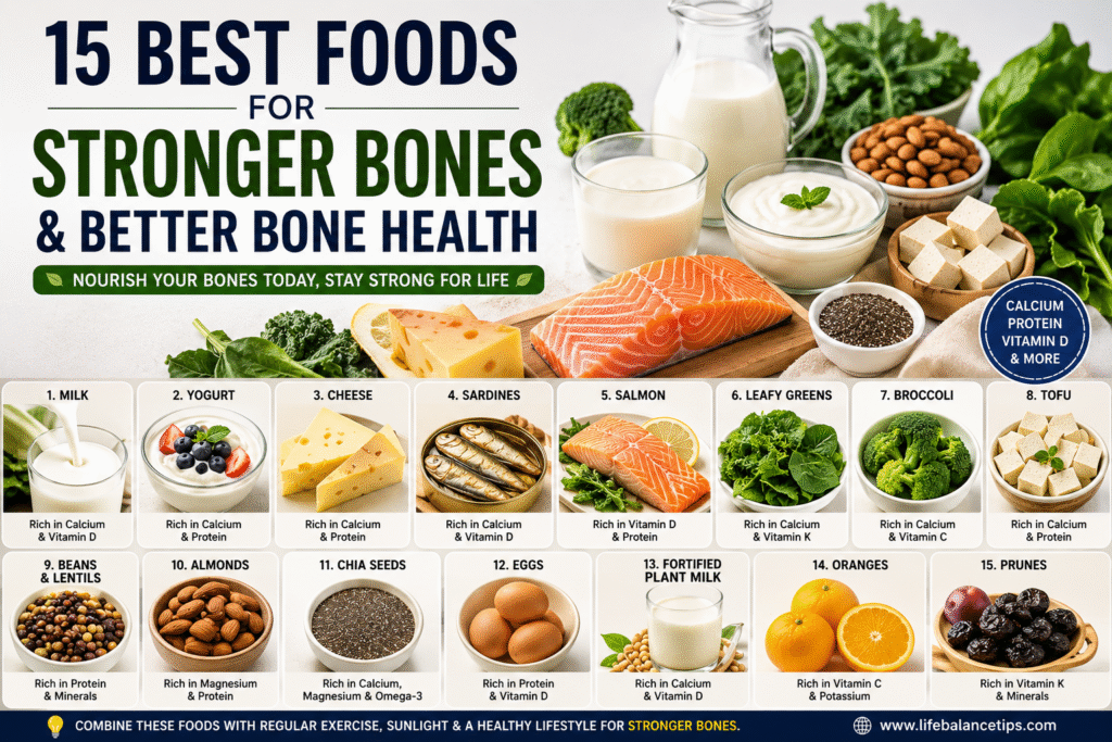 Best Foods for Bone Health & Stronger