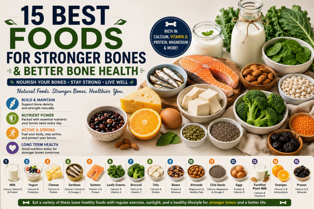 Best Foods for Bone Health & Stronger