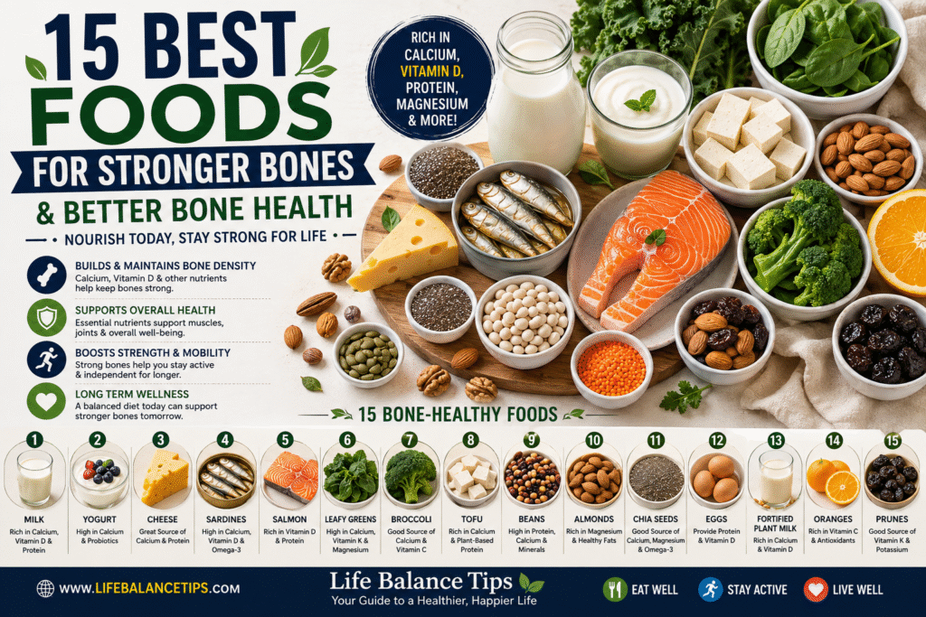 Best Foods for Bone Health & Stronger