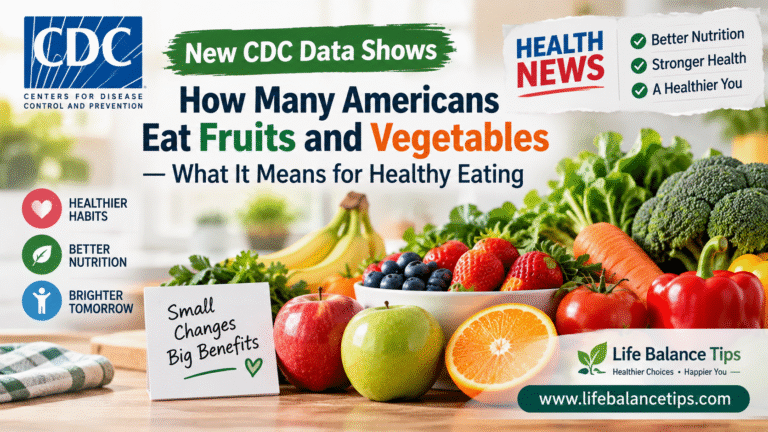 CDC data on fruit and vegetable consumption among Americans