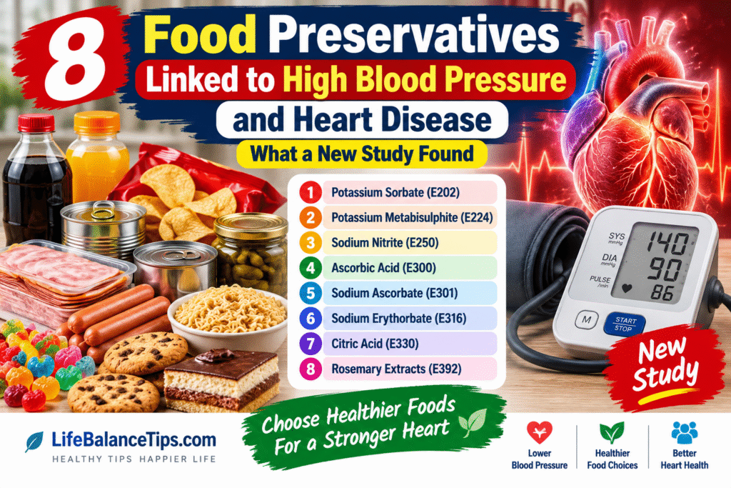 8 Common Food Preservatives Linked to High Blood Pressure: What a New Study Found food preservatives linked to high blood pressure and heart disease