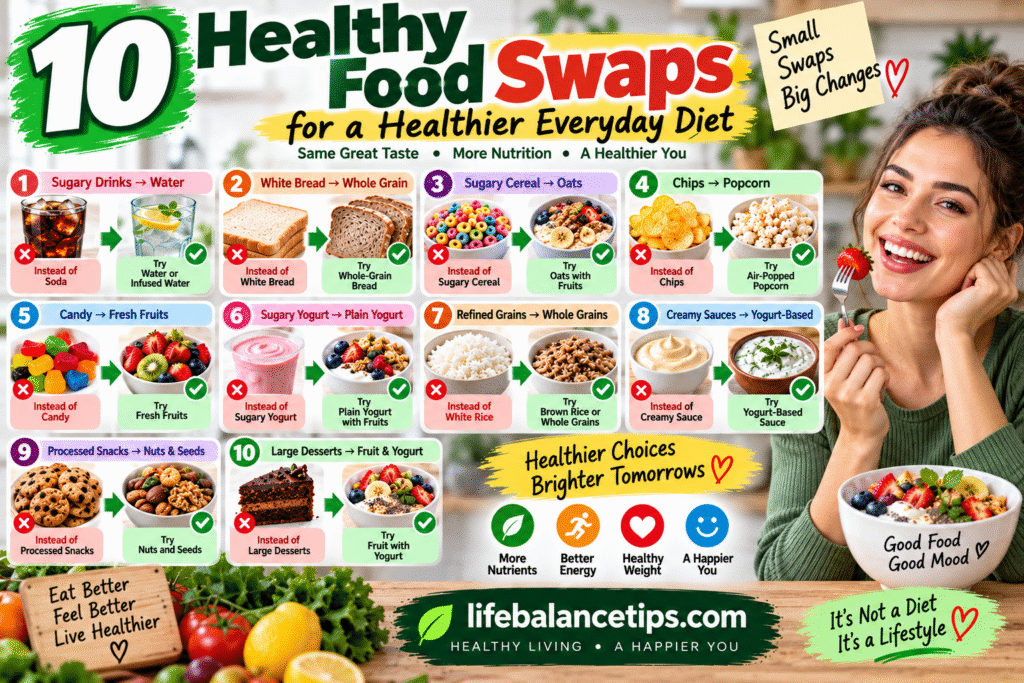 healthy food swaps for a healthier everyday diet