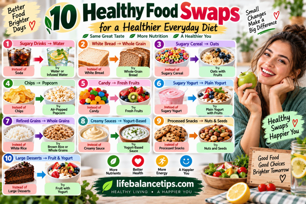 healthy food swaps for a healthier everyday diet