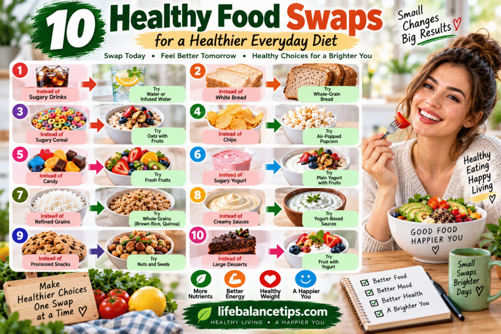 healthy food swaps for a healthier everyday diet