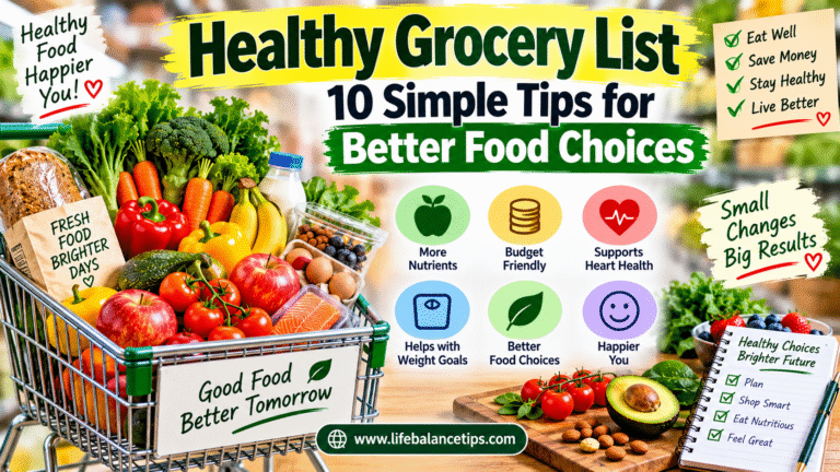 healthy grocery list for better food choices