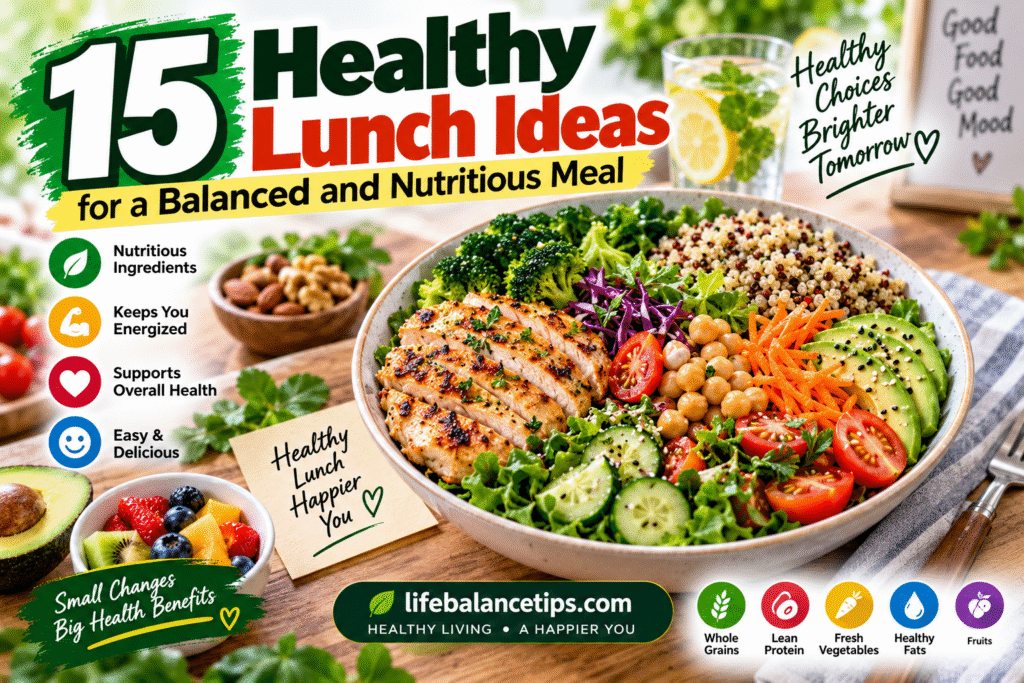 healthy lunch ideas for a balanced and nutritious meal