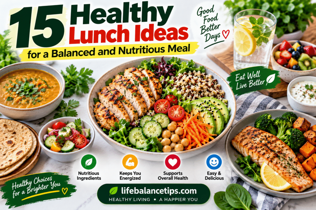 healthy lunch ideas for a balanced and nutritious meal