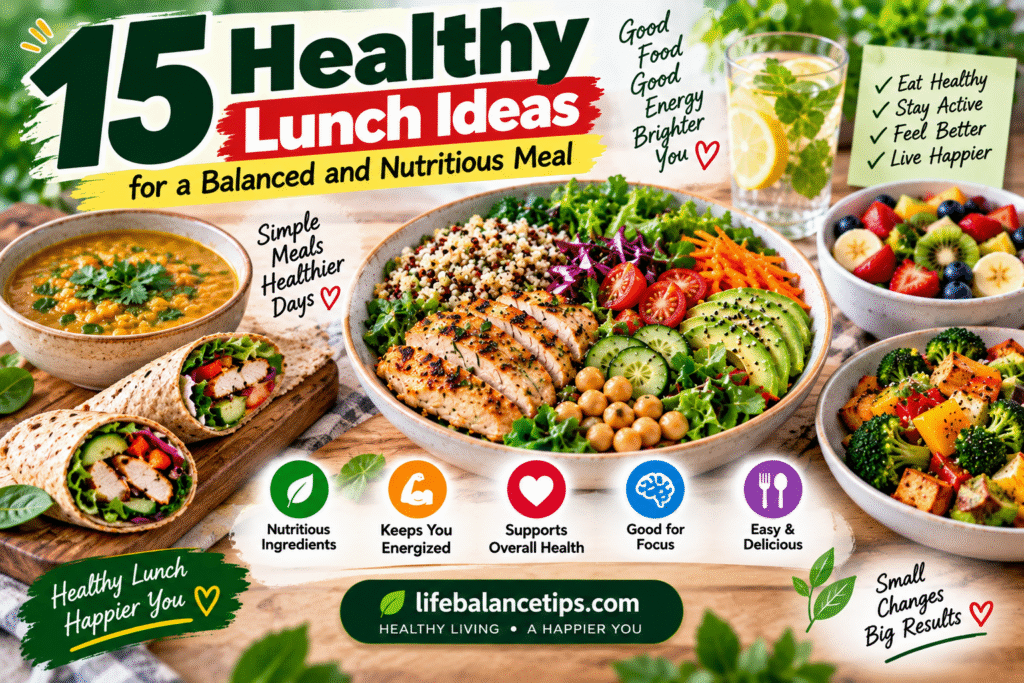 healthy lunch ideas for a balanced and nutritious meal
