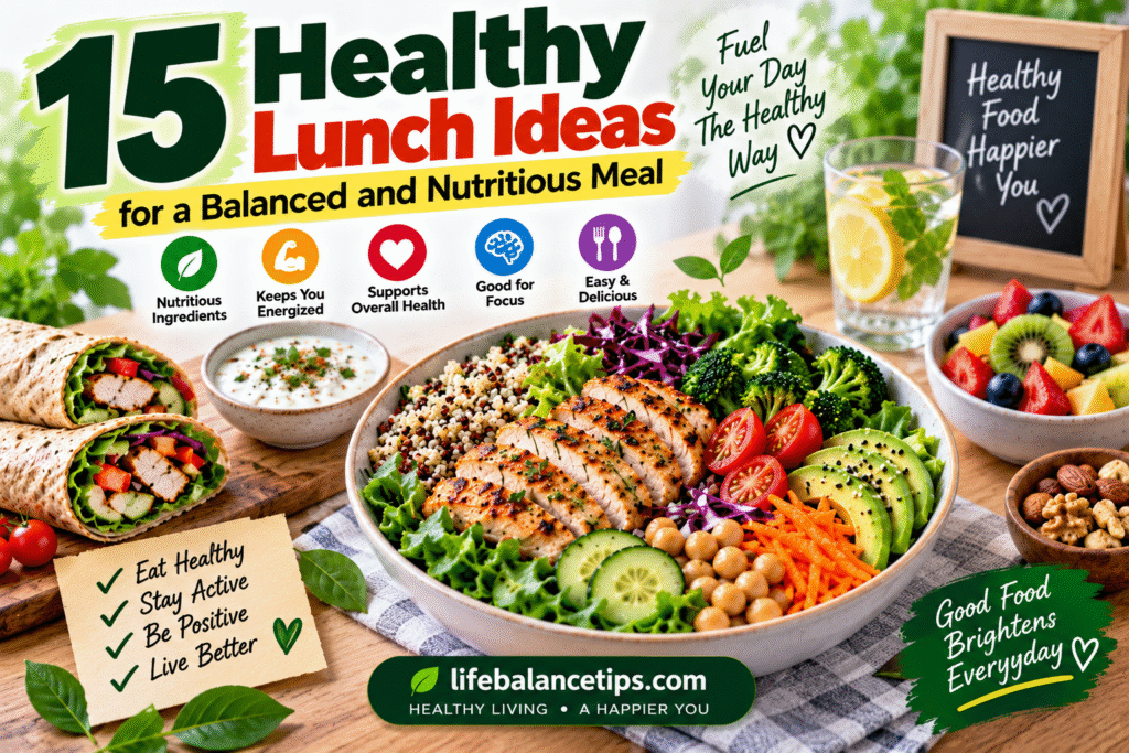 healthy lunch ideas for a balanced and nutritious meal