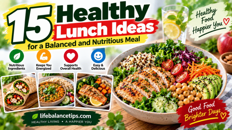 healthy lunch ideas for a balanced and nutritious meal
