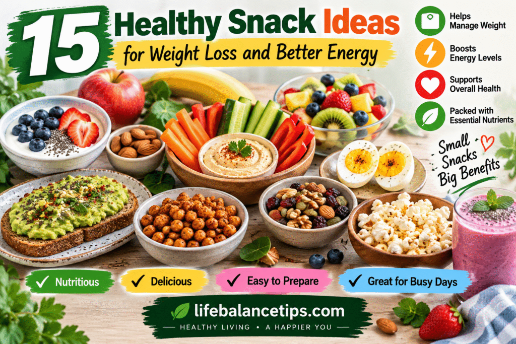 healthy snacks for weight loss and better energy