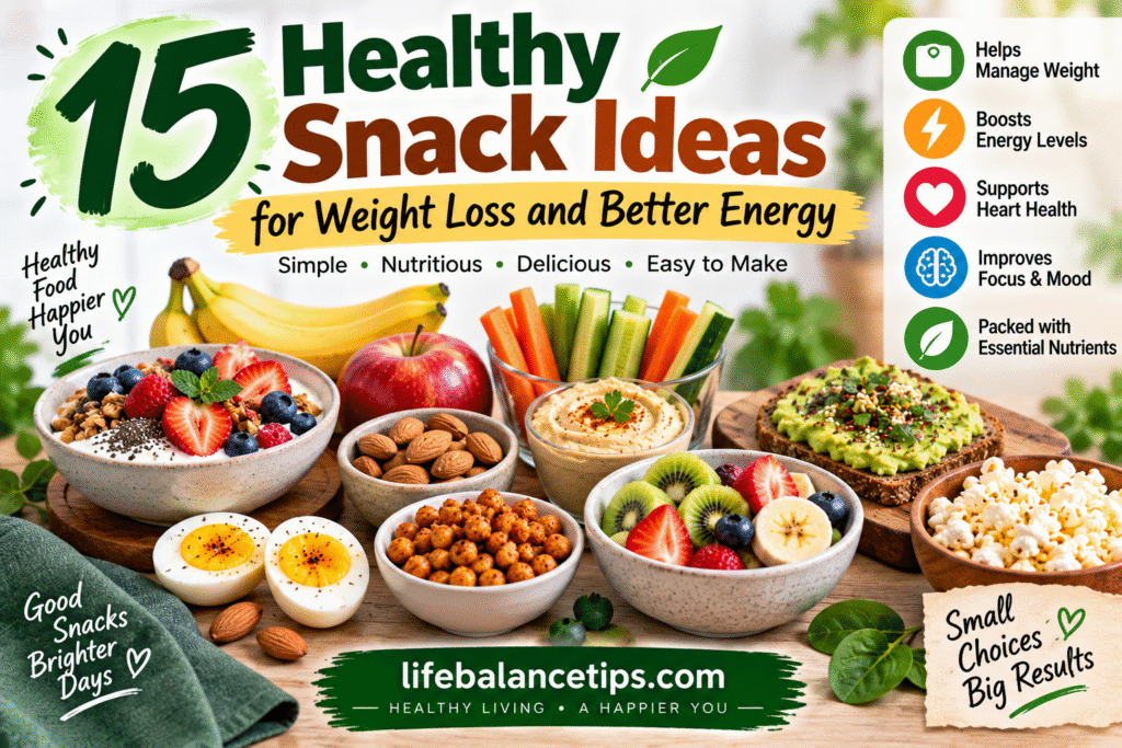 healthy snacks for weight loss and better energy