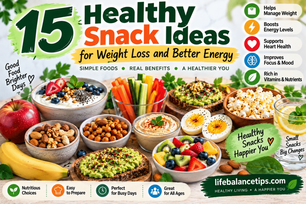 healthy snacks for weight loss and better energy