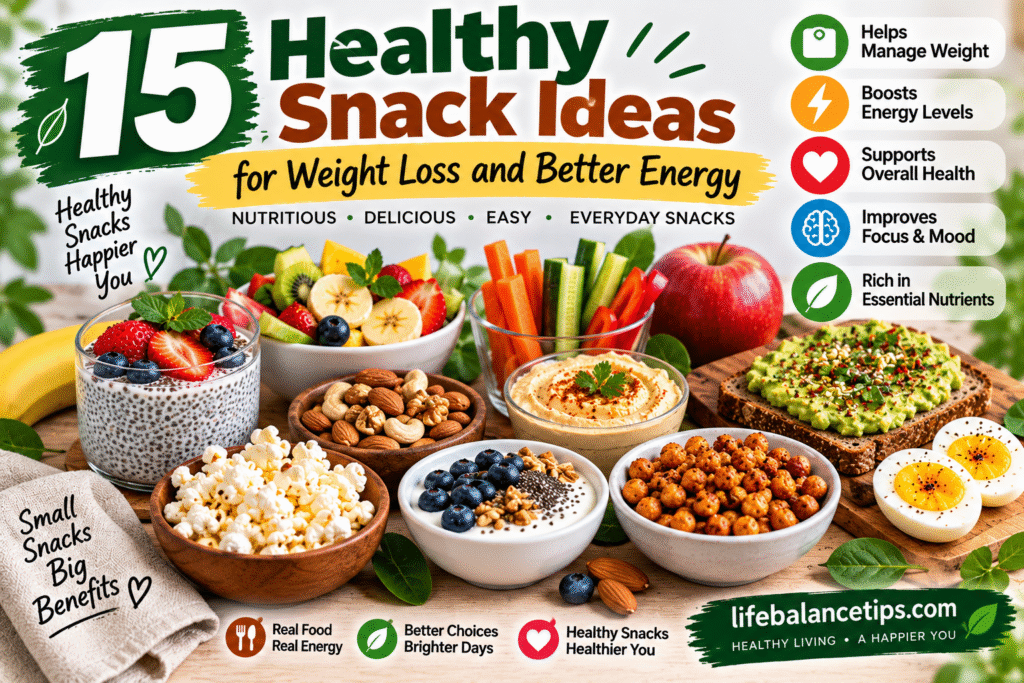 healthy snacks for weight loss and better energy