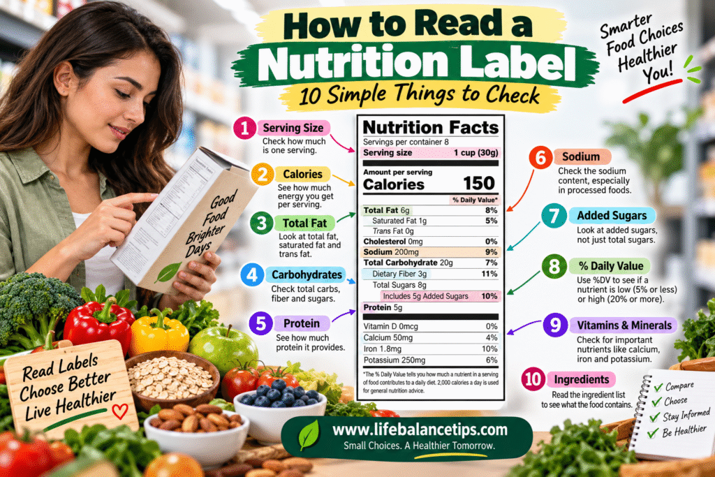 how to read a nutrition label