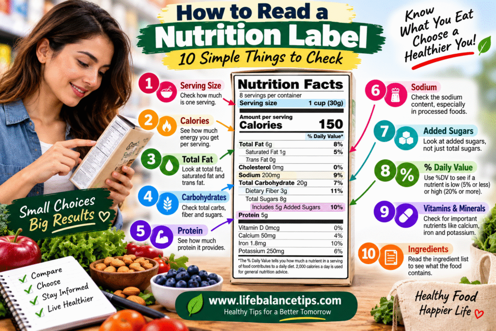 how to read a nutrition label