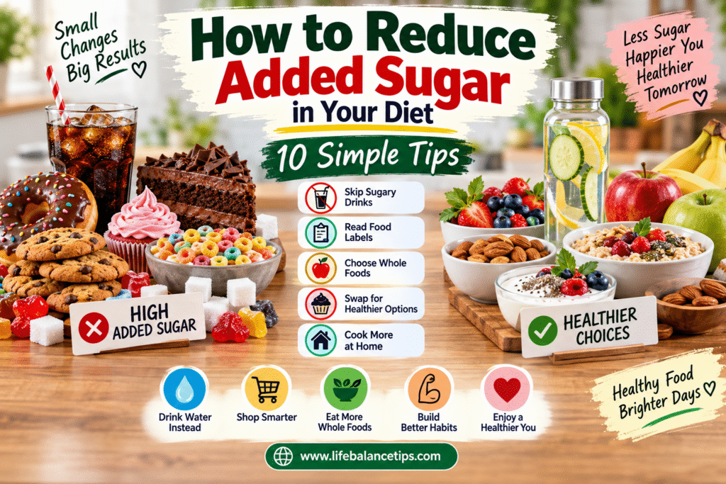 how to reduce added sugar in your diet