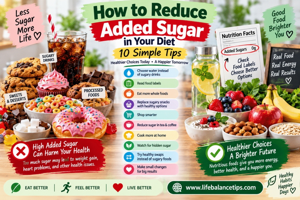 how to reduce added sugar in your diet