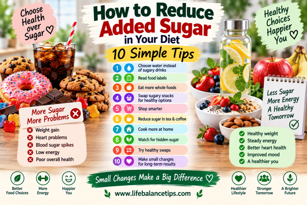 how to reduce added sugar in your diet