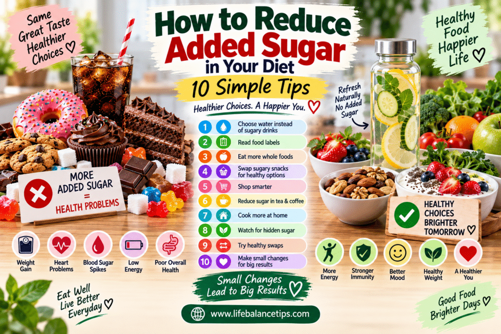 how to reduce added sugar in your diet