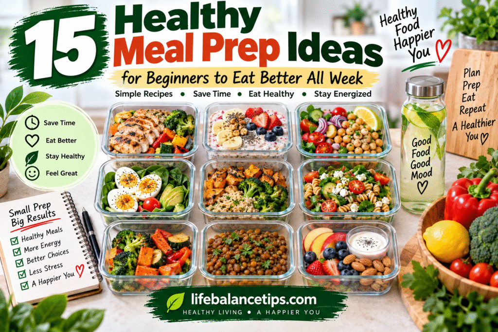 meal prep ideas for beginners to eat healthier