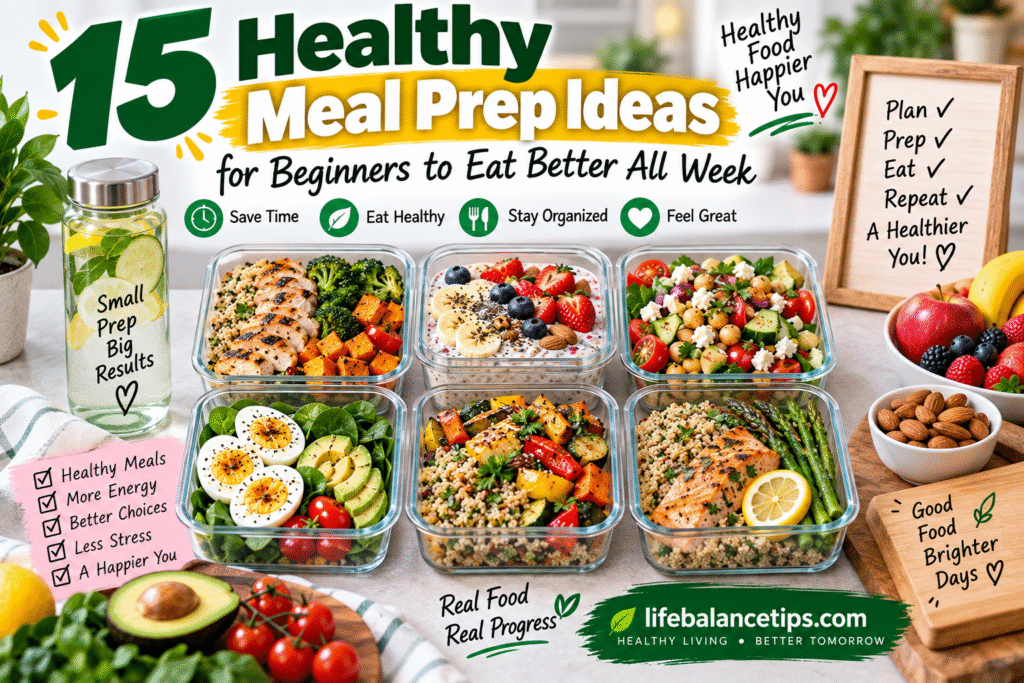 meal prep ideas for beginners to eat healthier