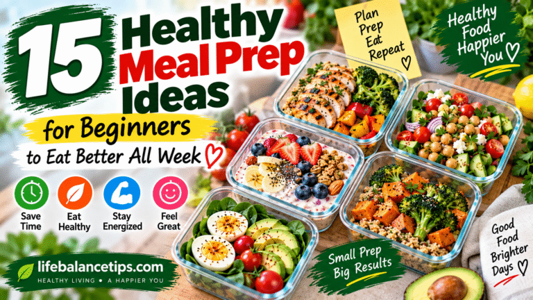 meal prep ideas for beginners to eat healthier