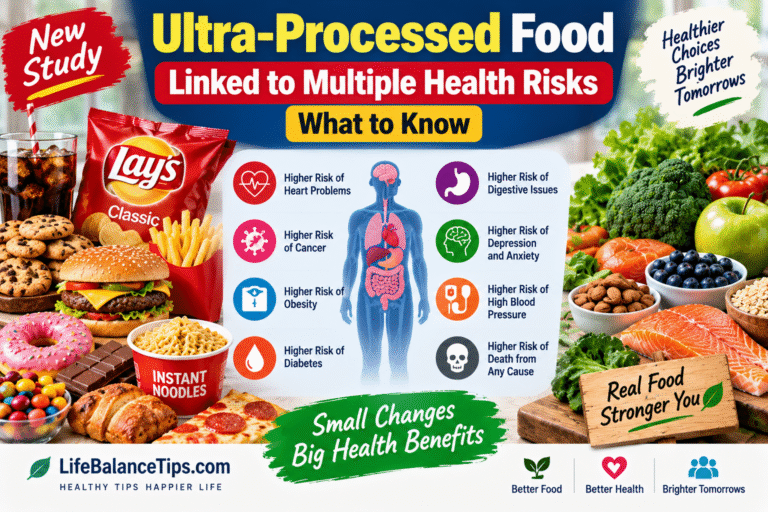 ultra-processed food and health risks from a new study