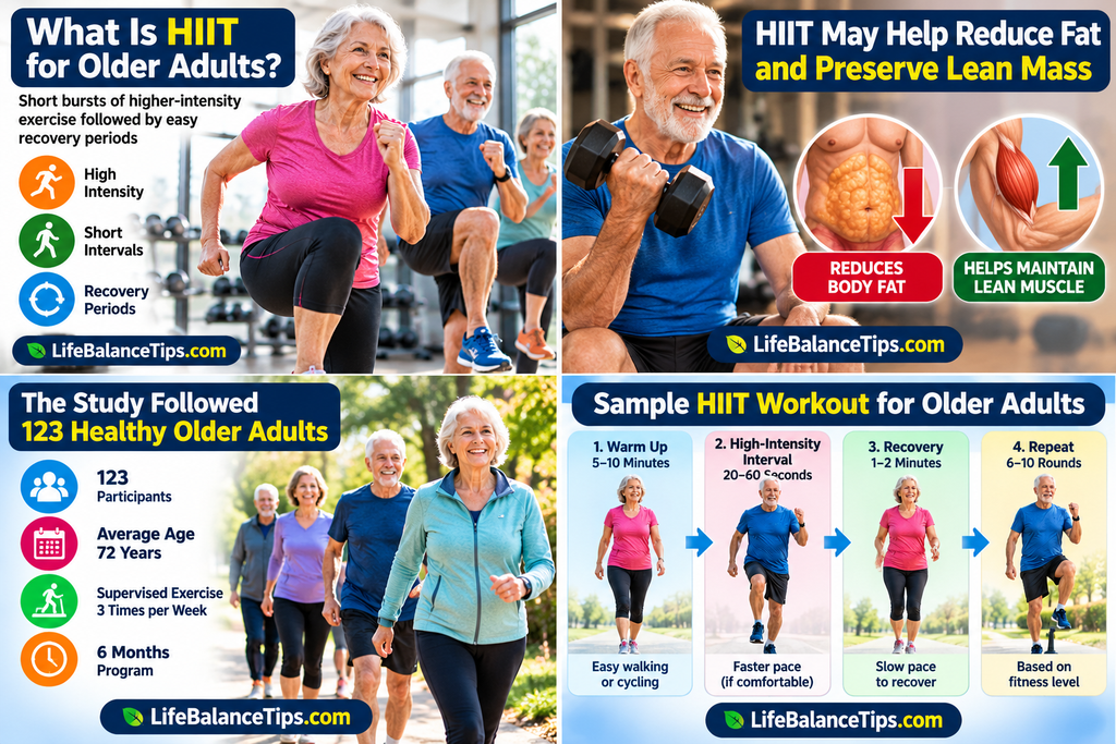 Only One Workout Helped Older Adults Lose Fat and Keep Muscle: What a New Study Found hiit for older adults and healthy aging exercise1