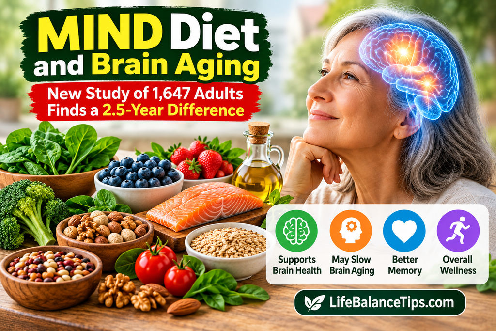 MIND Diet and Brain Aging: New Study of 1,647 Adults Finds a 2.5-Year Difference mind diet and brain aging1