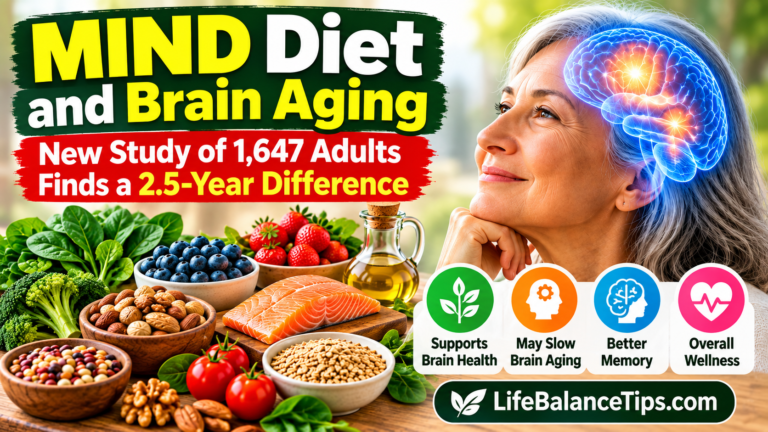 MIND Diet and Brain Aging: New Study of 1,647 Adults Finds a 2.5-Year Difference mind diet and brain aging