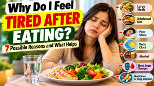 why do i feel tired after eating and what may help