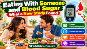 eating with someone and blood sugar